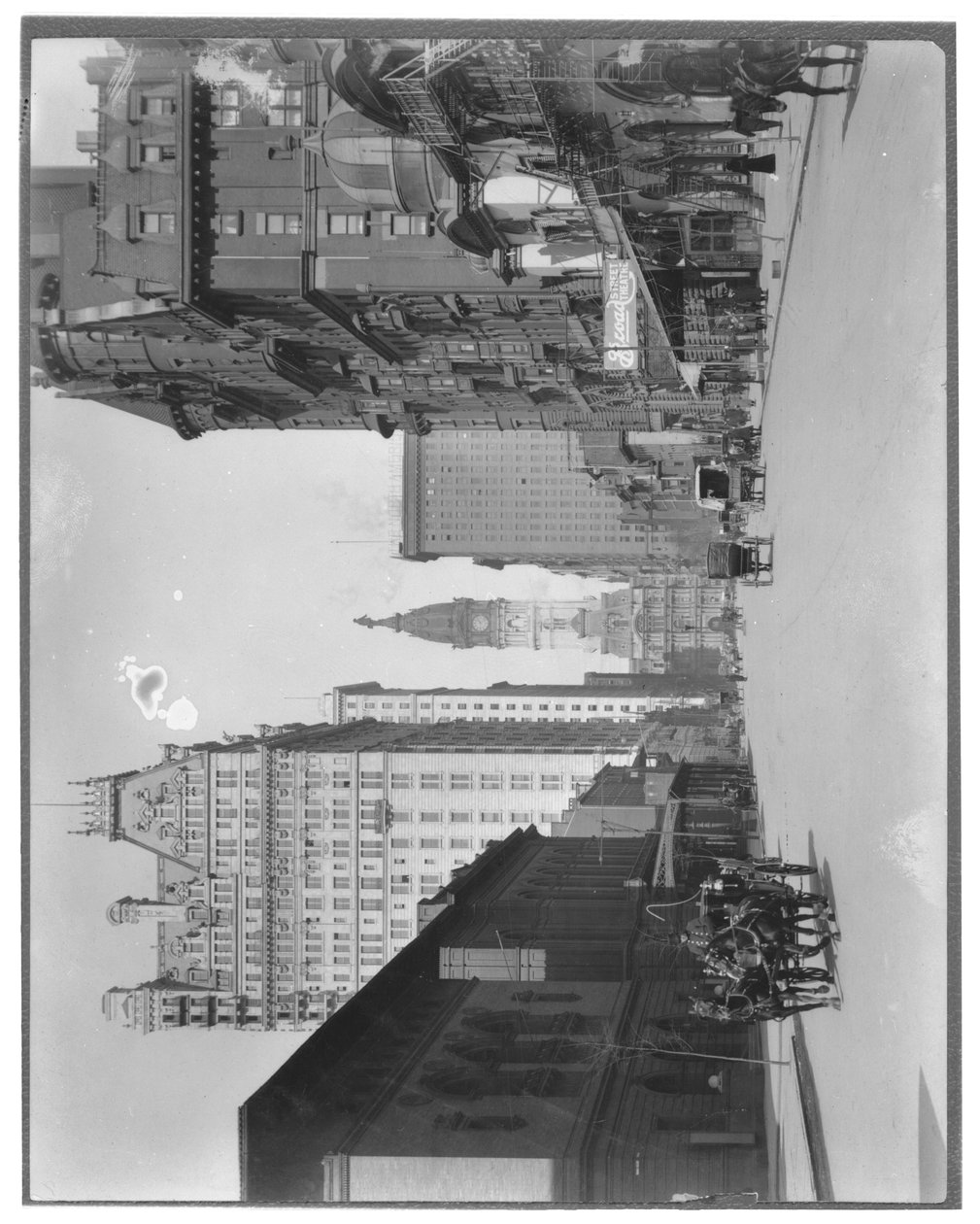 Broad Street North til Rådhuset, Philadelphia, ca. 1900 af American Photographer