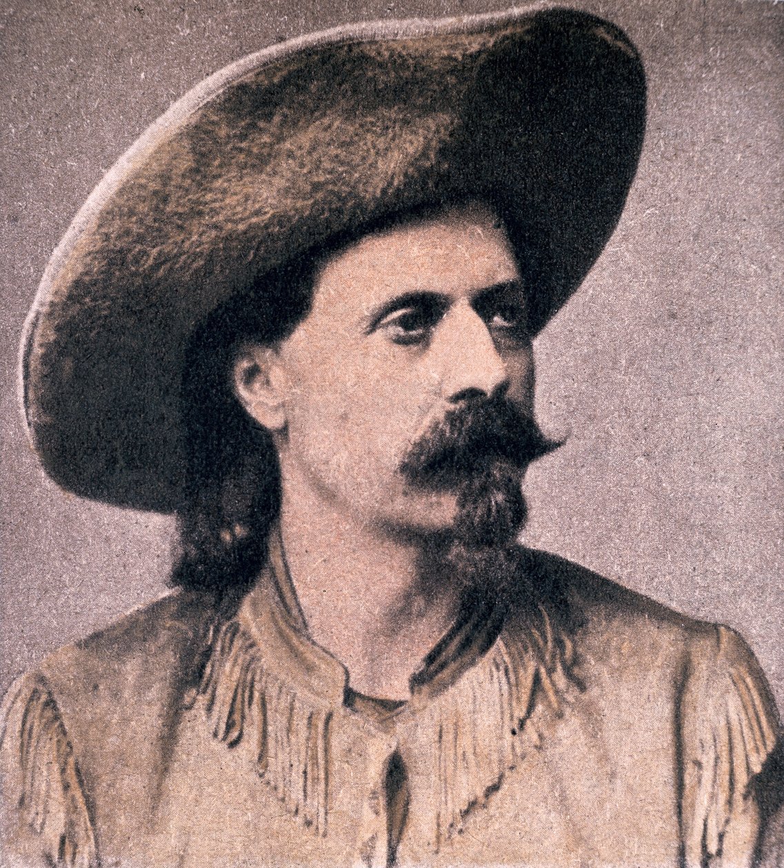 Buffalo Bill Cody (1846-1917) i hans tidlige grænsedage (s/h foto) af American Photographer