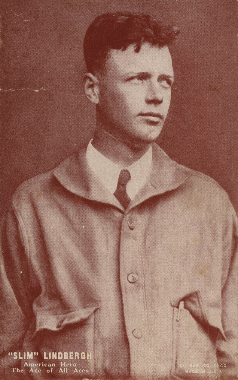 Charles Lindbergh, amerikansk flyver, der foretog den første transatlantiske soloflyvning af American Photographer