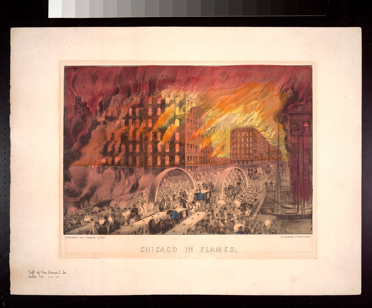 Chicago in Flames, 1871 af American Photographer