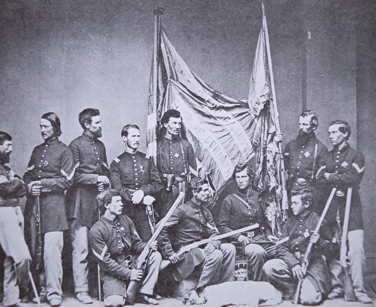 Farvefest af det 7. Illinois Infantry (s/h-billede) af American Photographer