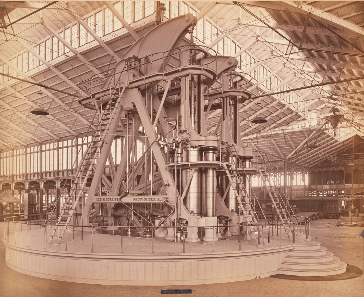 Corliss Engine, Centennial International Exhibition, Philadelphia, 1876 (albumin print) af American Photographer