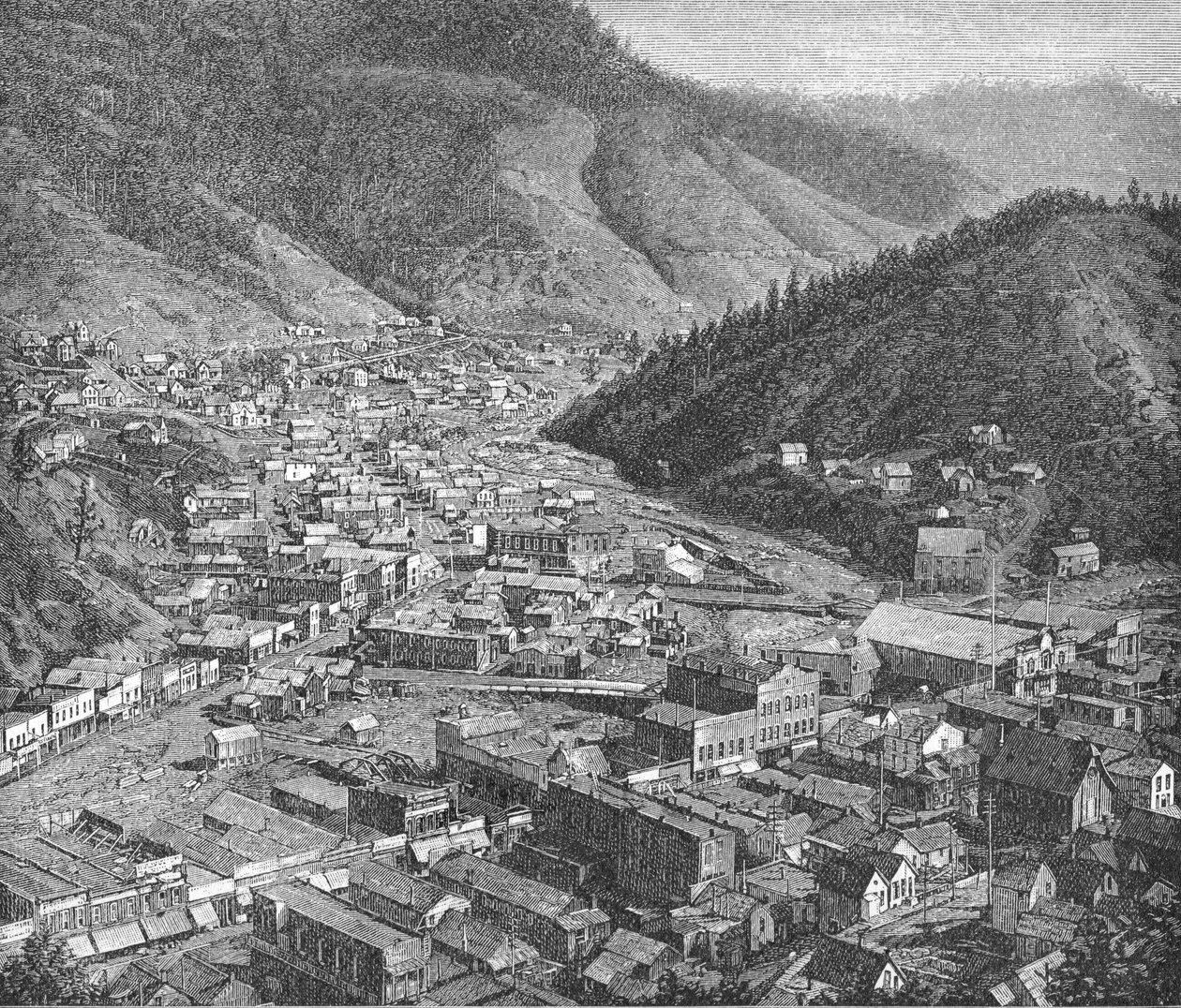 Deadwood, The Black Hills, illustration fra 