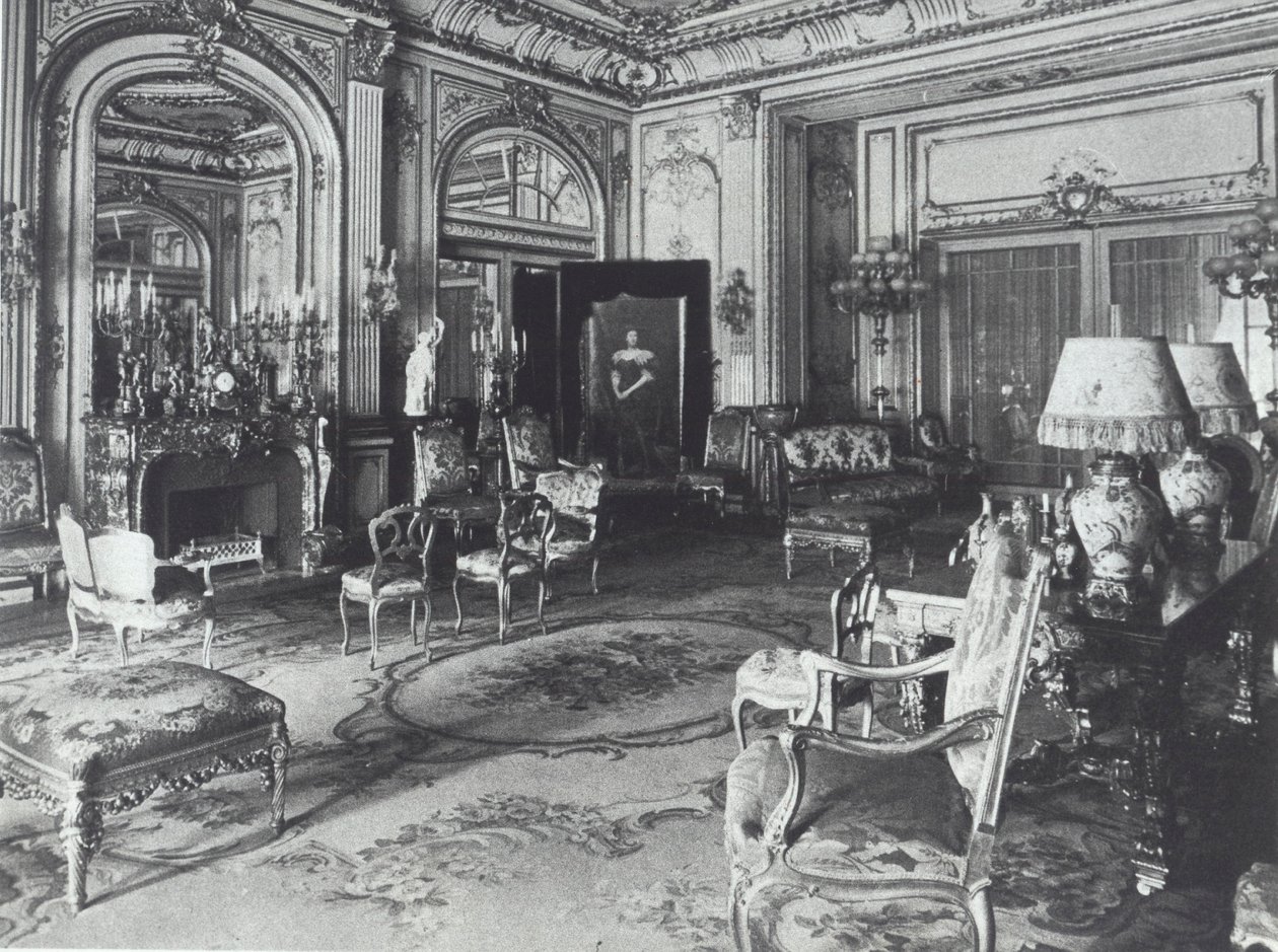 Tegnestue i Astor-familiens hus, Fifth Avenue, New York af American Photographer