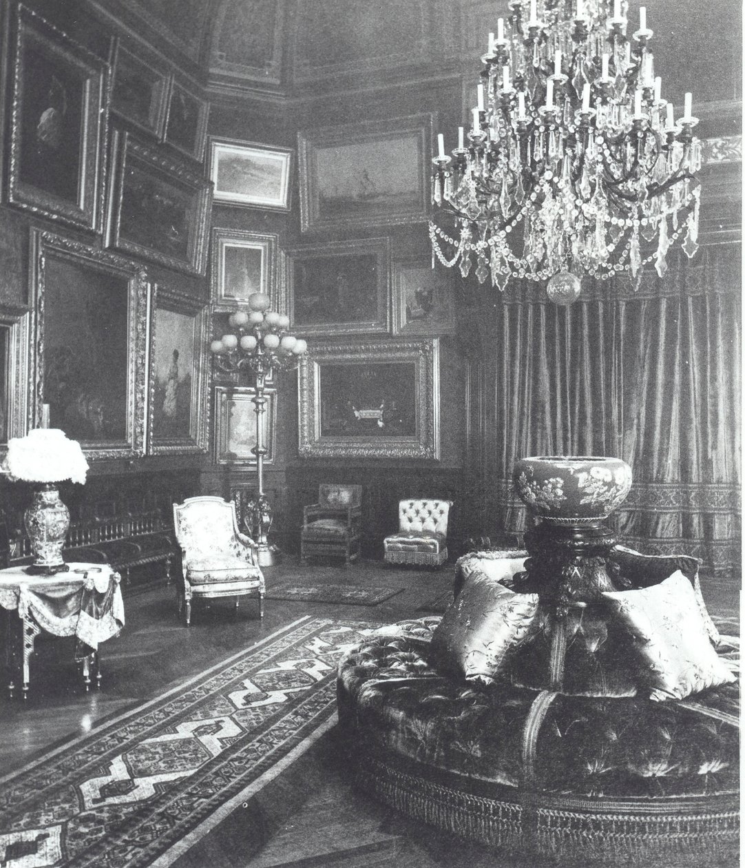 Salon i Astor-familiens hus, Fifth Avenue, New York af American Photographer