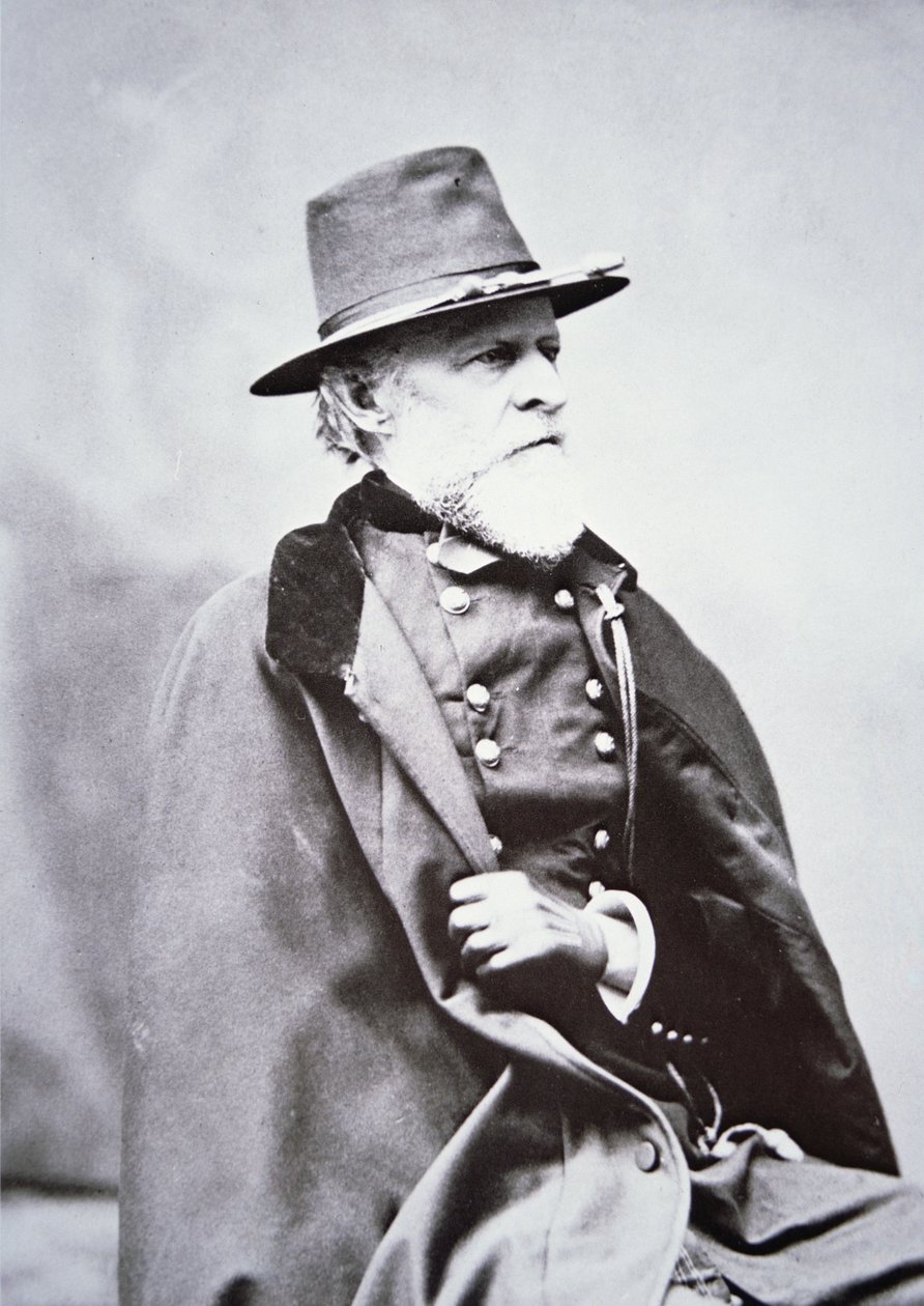 General Philip St George Cooke (1809-95) (s/h foto) af American Photographer