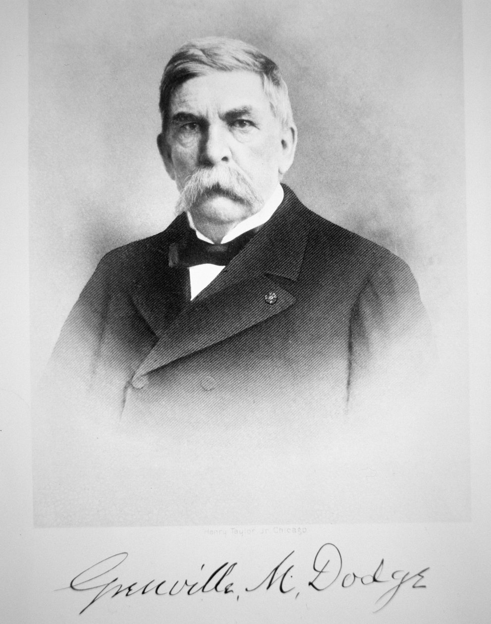 Grenville M. Dodge (1831-1916) (s/h-billede) af American Photographer
