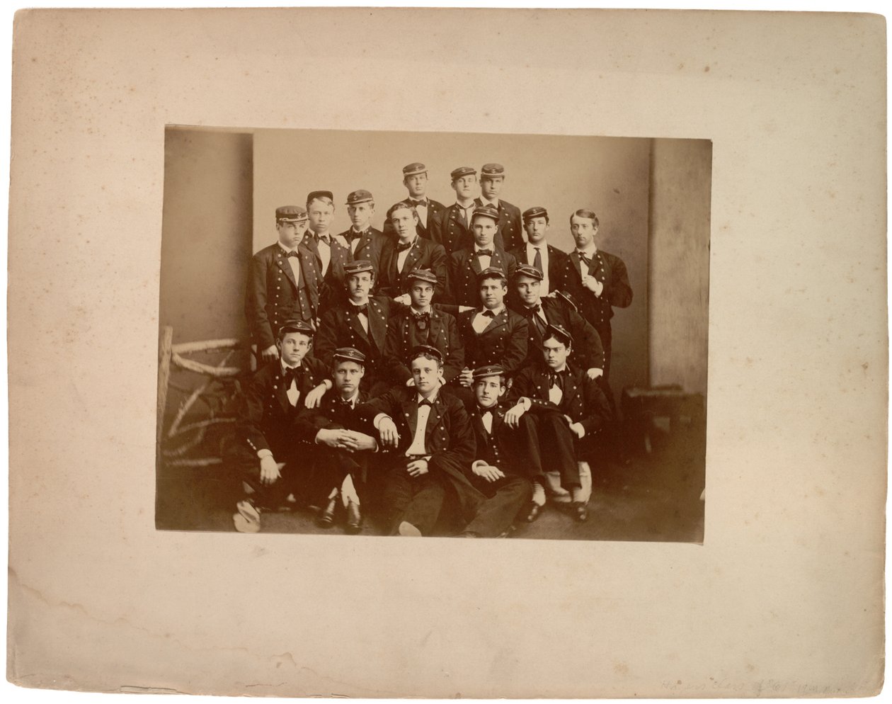 Hagers Class of 61 19 i antal, ca. 1870 (sepia foto) af American Photographer