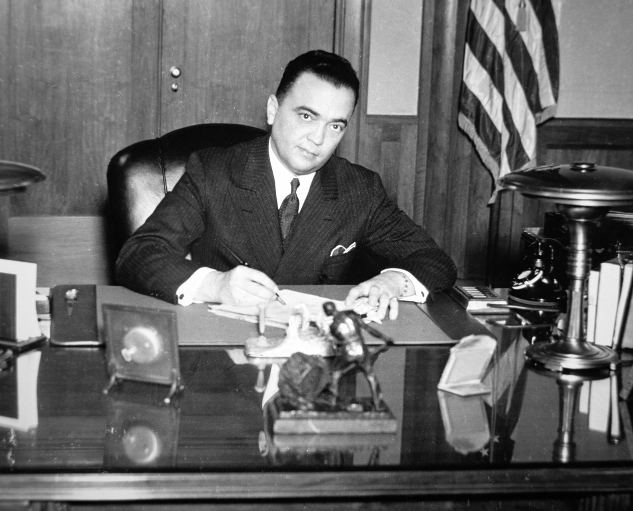 J. Edgar Hoover (1895-1972) 1935 (s/h-foto) af American Photographer