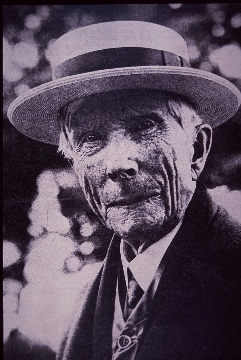 John D Rockefeller, ca. 1930 (s/h-foto) af American Photographer