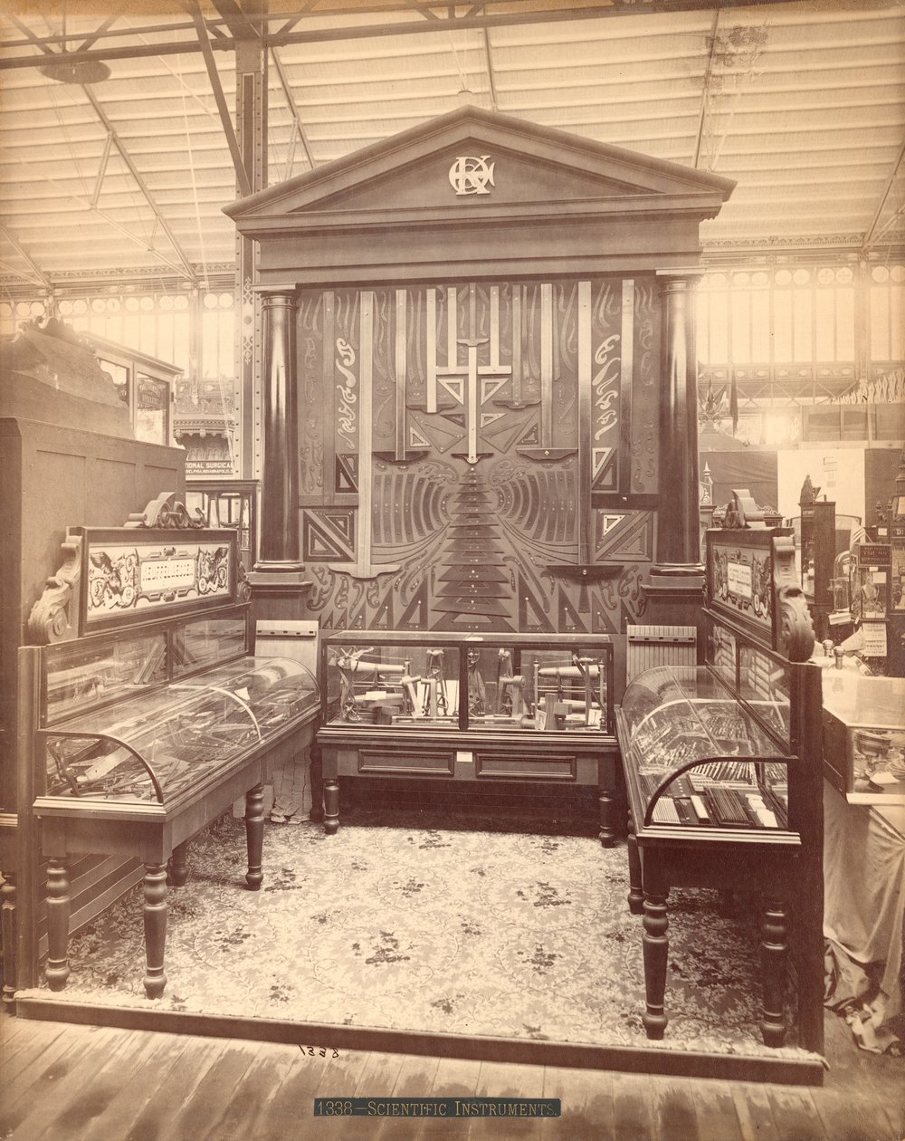 Kuffel & Essers Exhibit, Main Building, Centennial International Exhibition, Philadelphia, 1876 (albumin print) af American Photographer