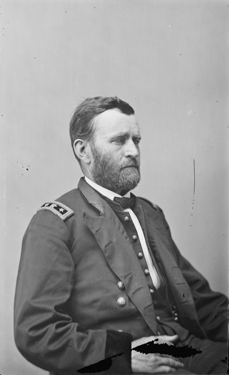Generalmajor Ulysses S. Grant, officer i den føderale hær af American Photographer