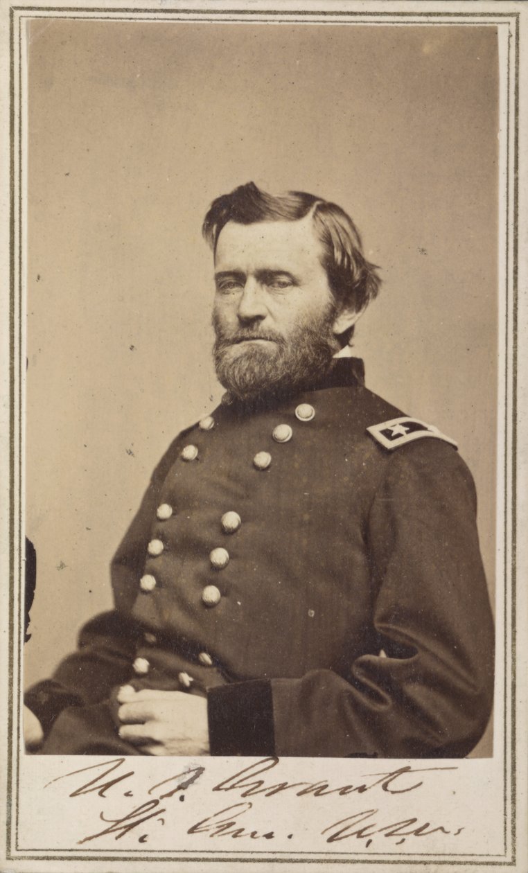 Generalmajor Ulysses S. Grant, officer i den føderale hær af American Photographer