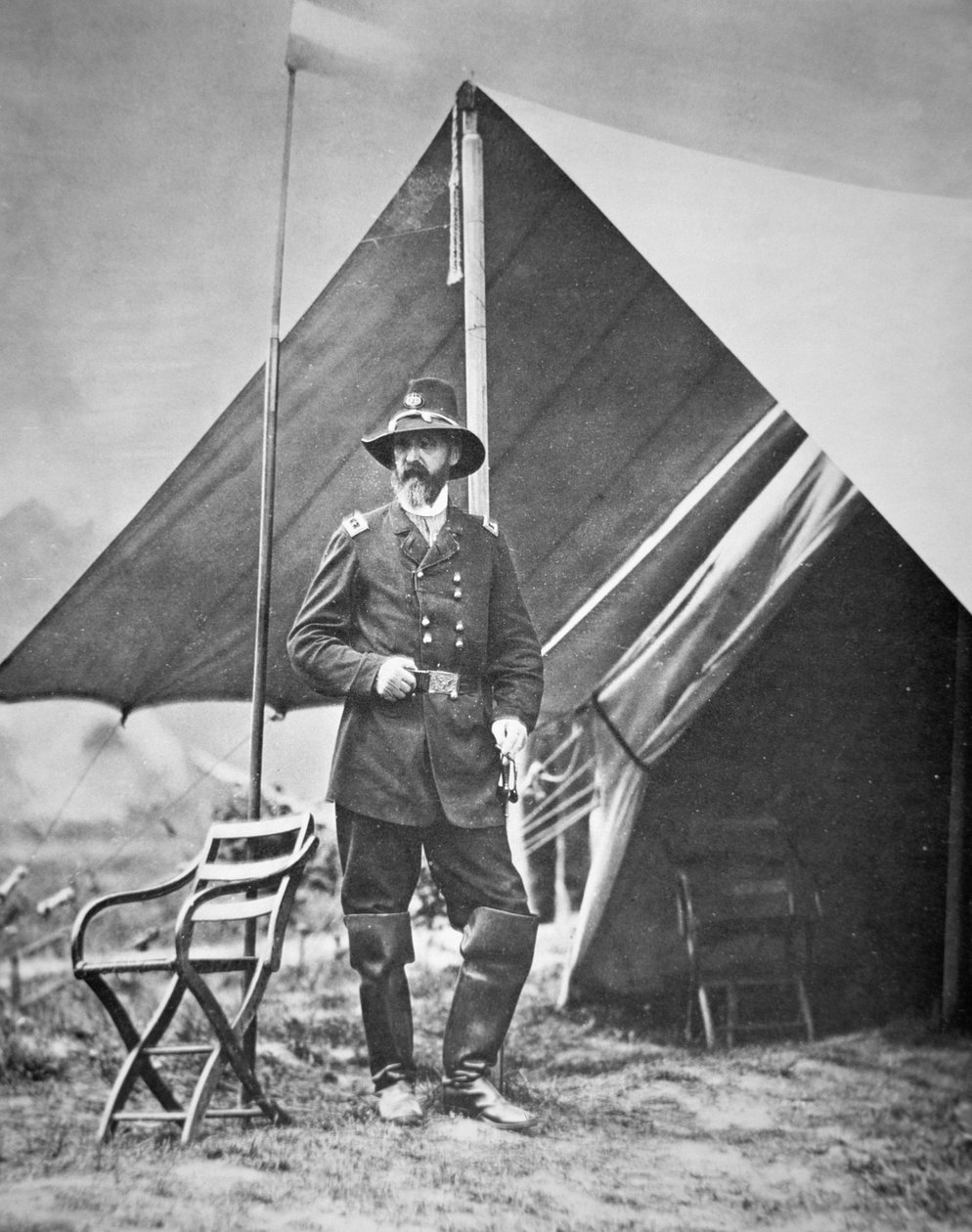Generalmajor George Meade (1815-72) (s/h foto) af American Photographer