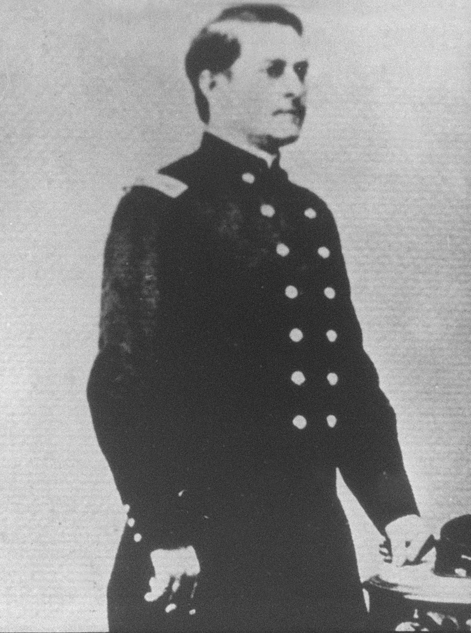 Major Marcus A. Reno fra 7. U.S. Kavaleri (s/h-billede) af American Photographer