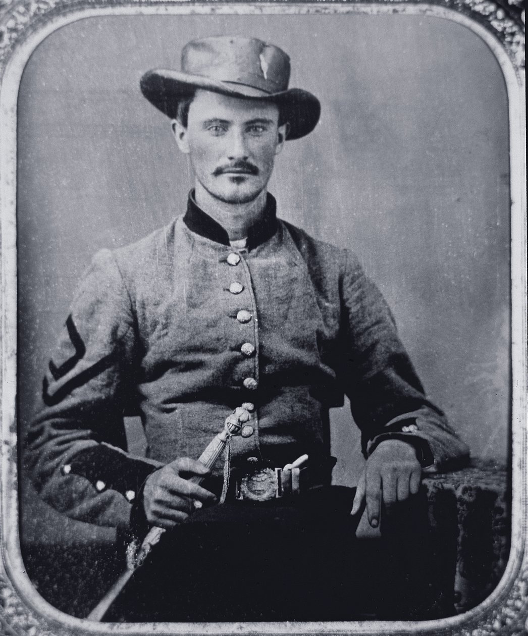 Marmaduke Marshall, konfødereret hærsoldat (s/h-billede) af American Photographer