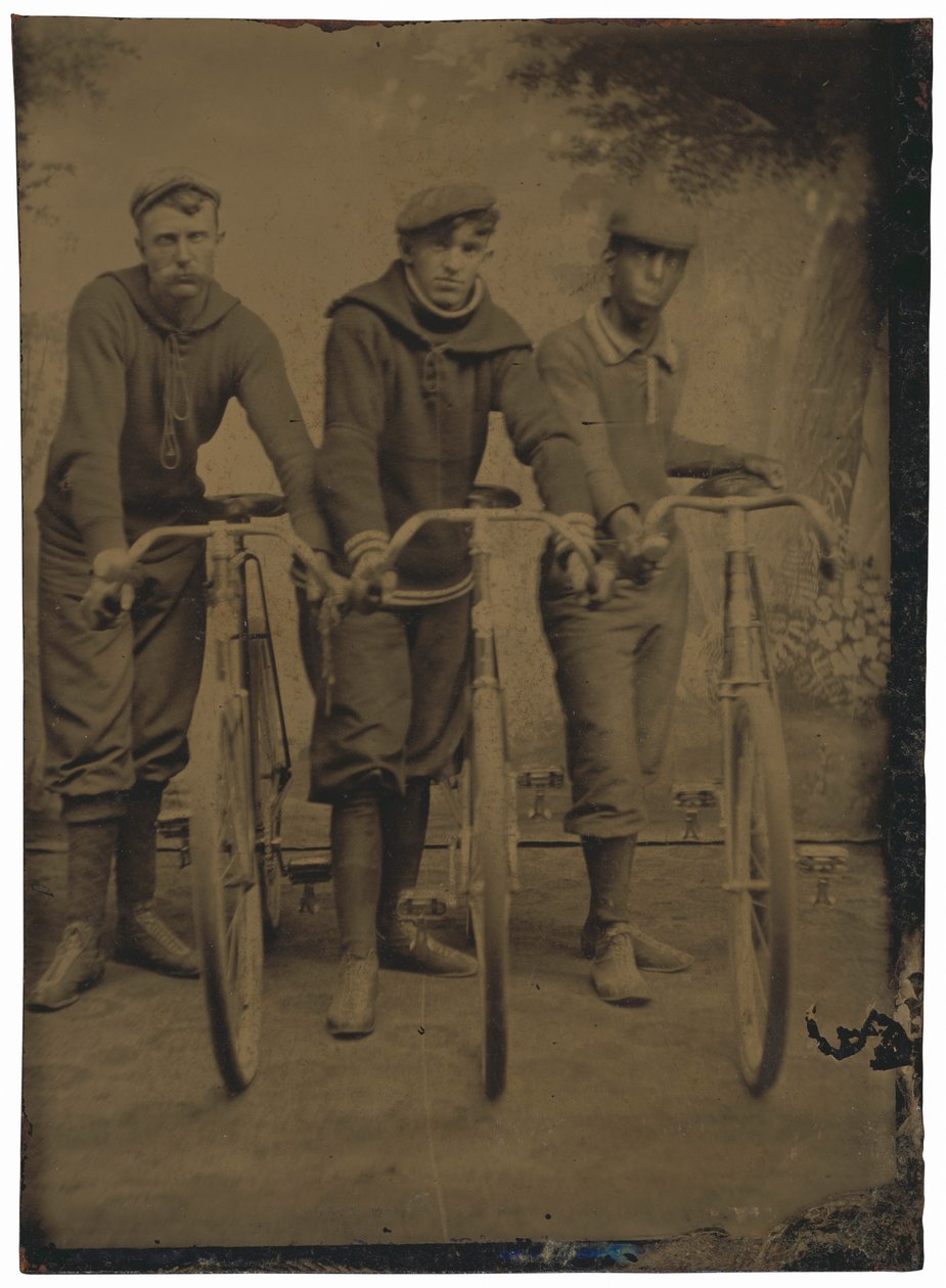 Marshall Walters "Major" Taylor og cykelryttere, ca. 1899 (foto) af American Photographer