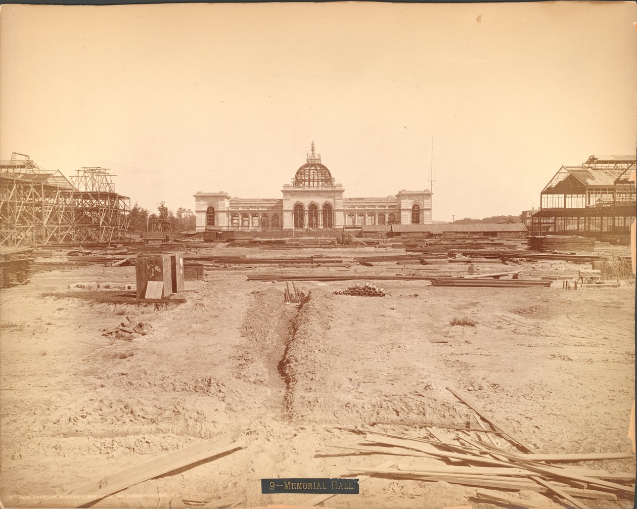 Memorial Hall Building Site, Centennial International Exhibition of 1876, Philadelphia af American Photographer
