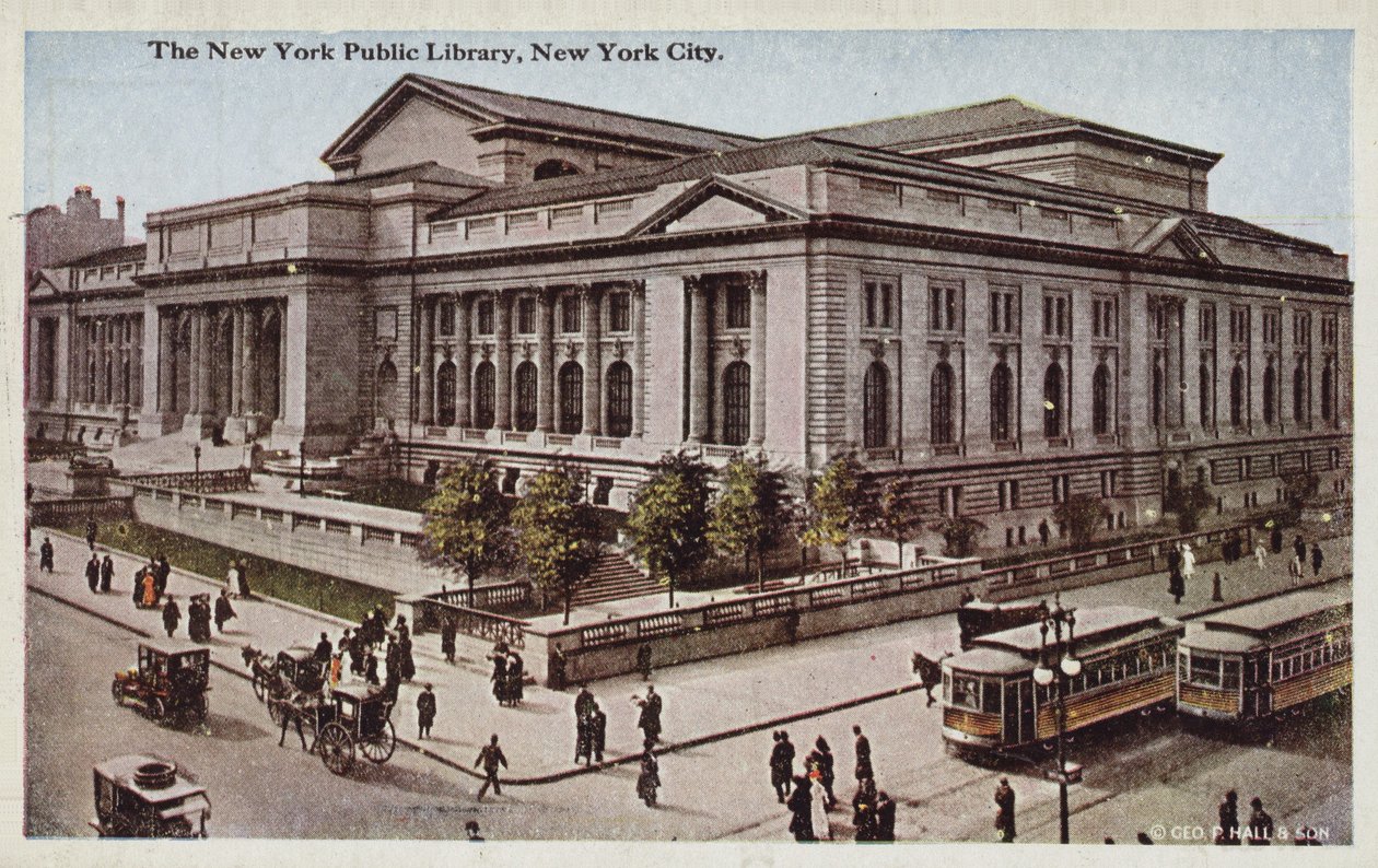 New York Public Library, New York City, USA (foto i farver) af American Photographer