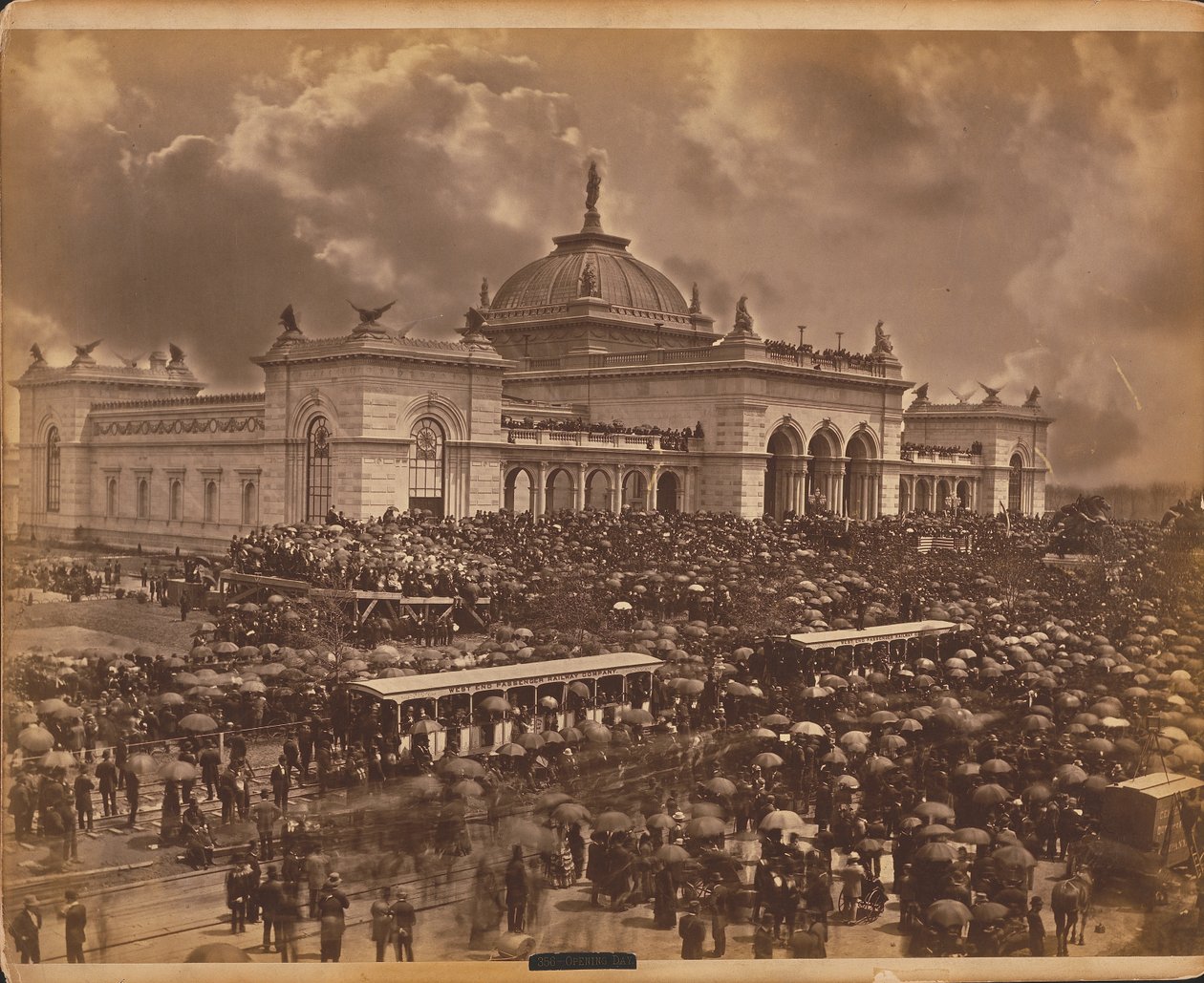 Åbningsdag, "The Orators", Centennial International Exhibition of 1876, Philadelphia af American Photographer
