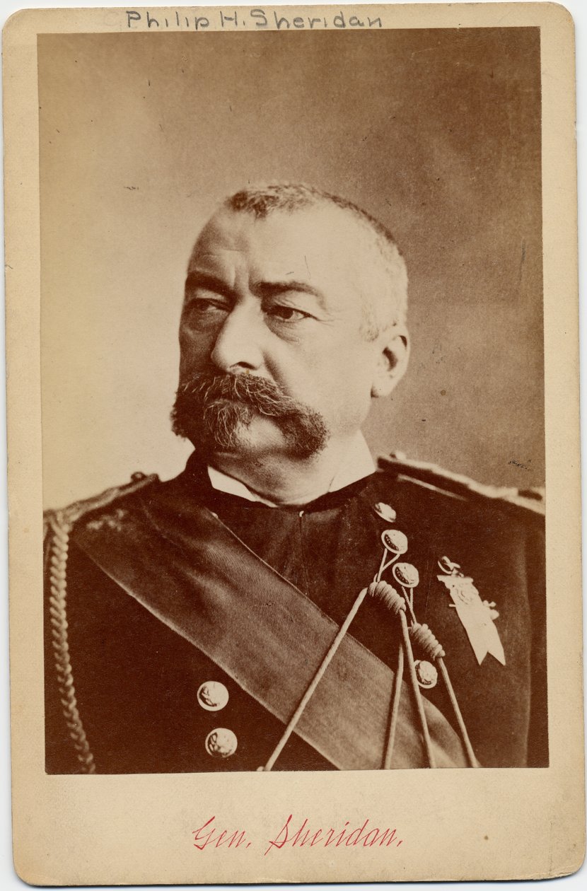 Philip Henry Sheridan (1831-88), unionshærgeneral (albumfoto) af American Photographer