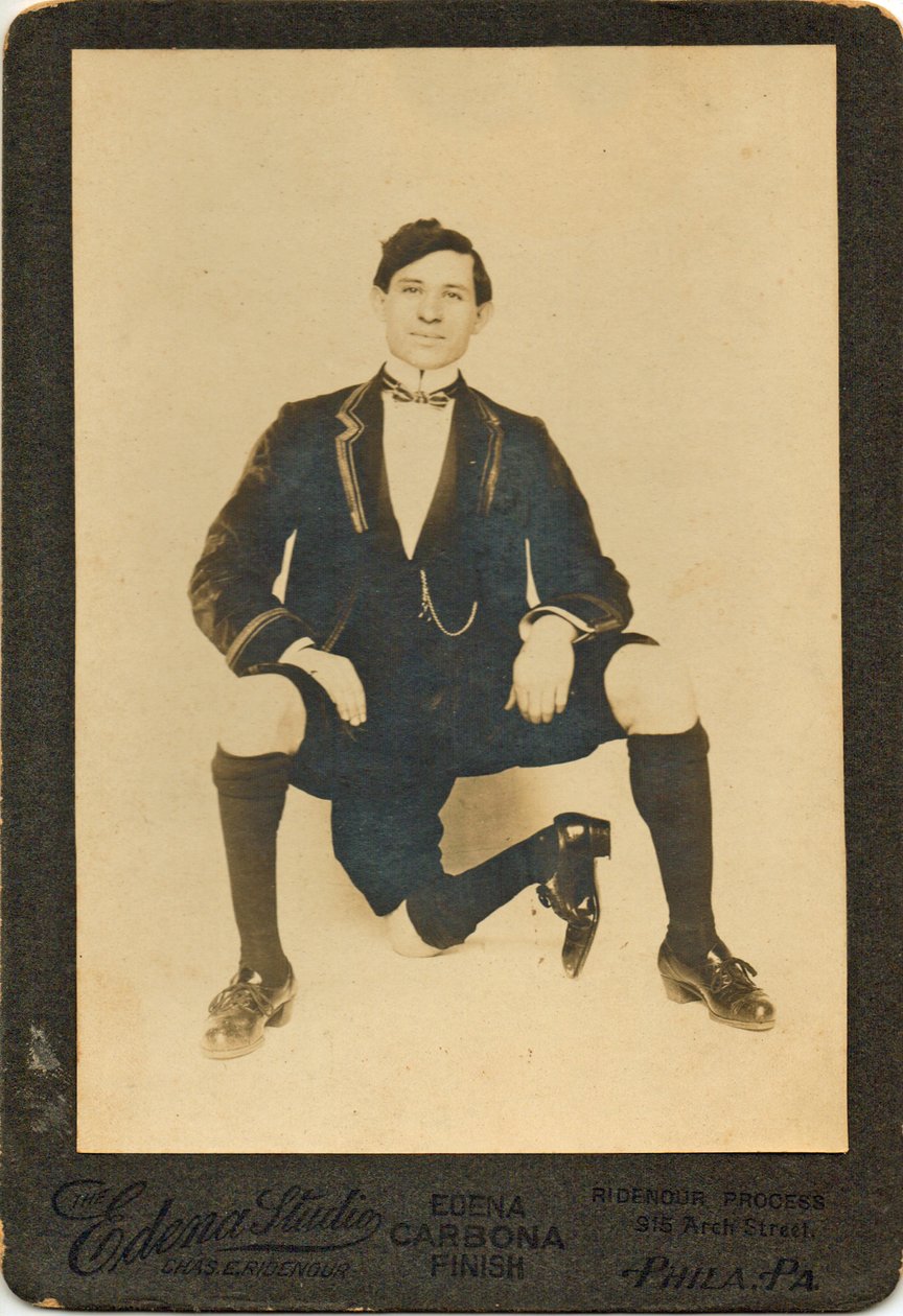 Portræt af Francisco Lentini (1881 -1966), Den trebenede mand af American Photographer