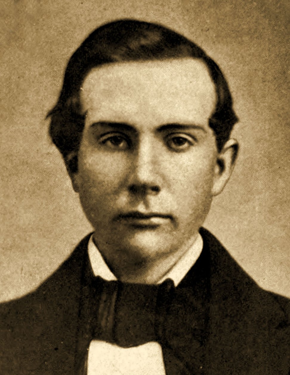 Portræt af John D. Rockefeller i en alder af 18, 1857 af American Photographer