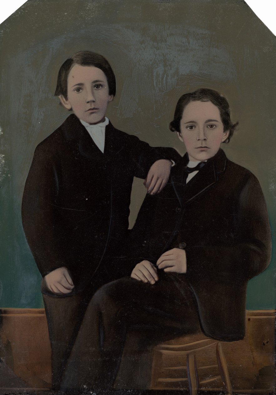 Portræt af to drenge, ca. 1870