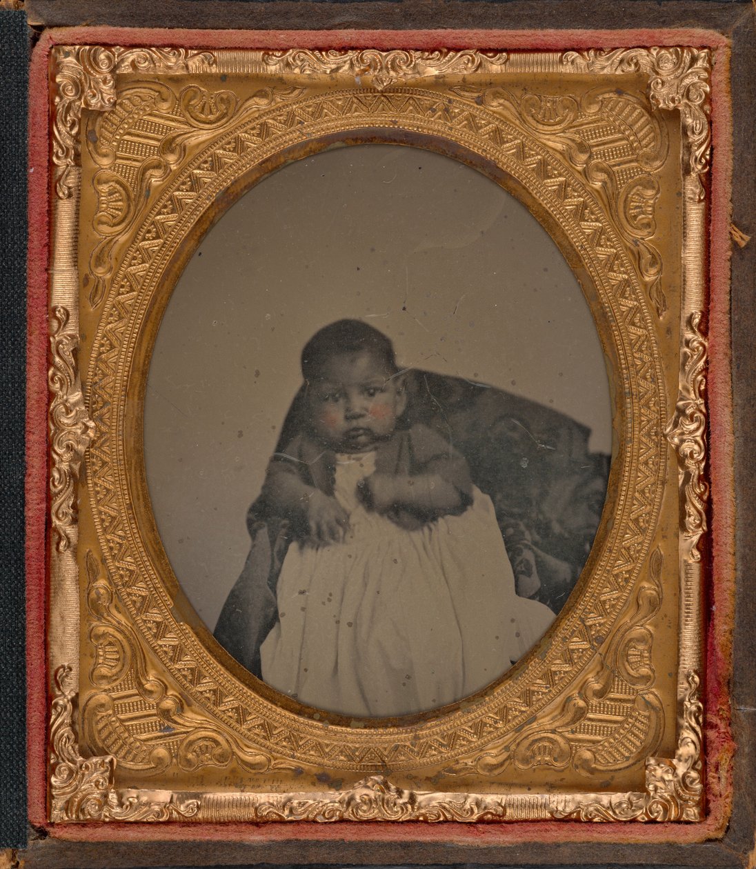 Portræt af en baby, ca. 1860 (foto) af American Photographer