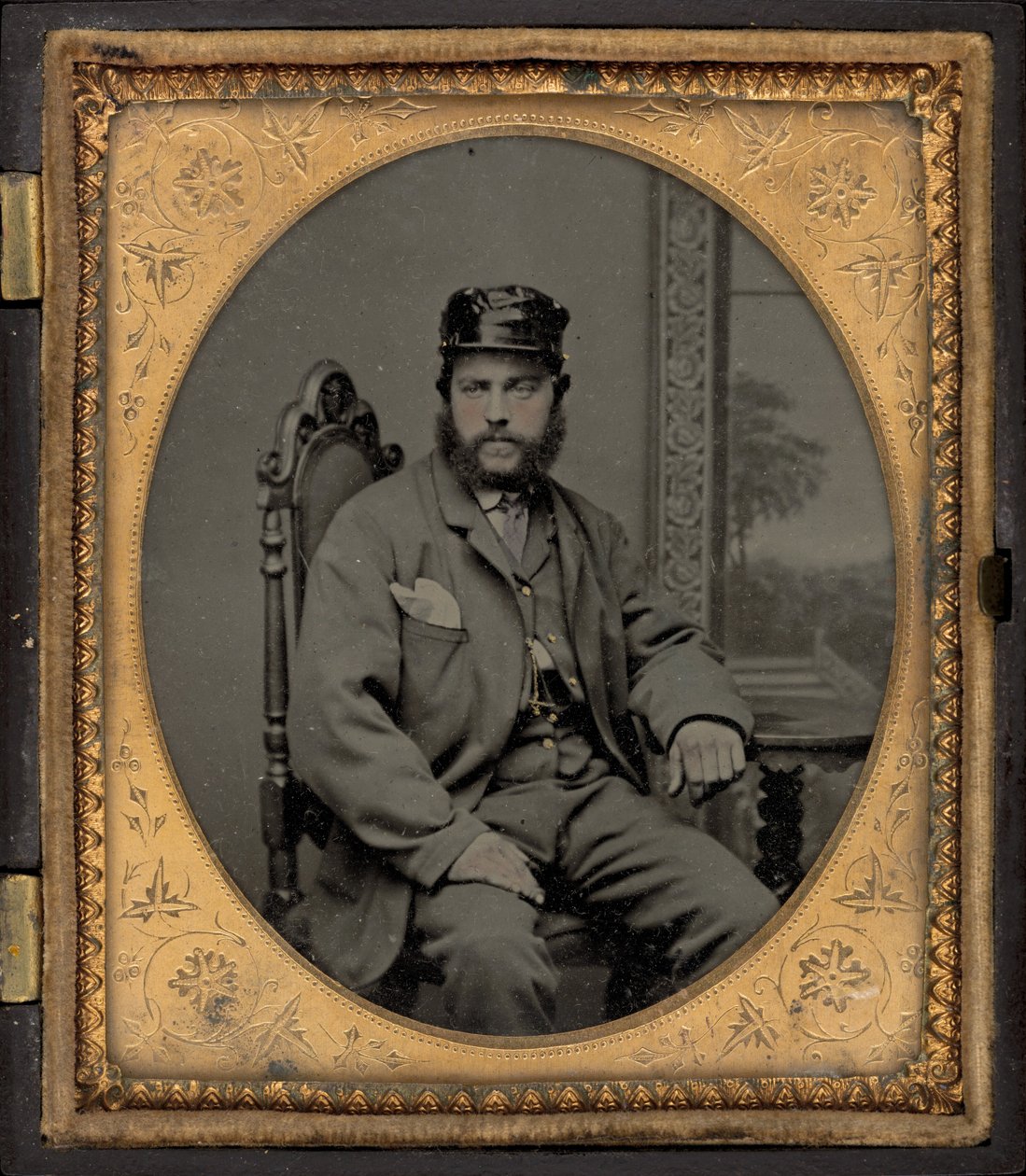 Portræt af en soldat, 1860