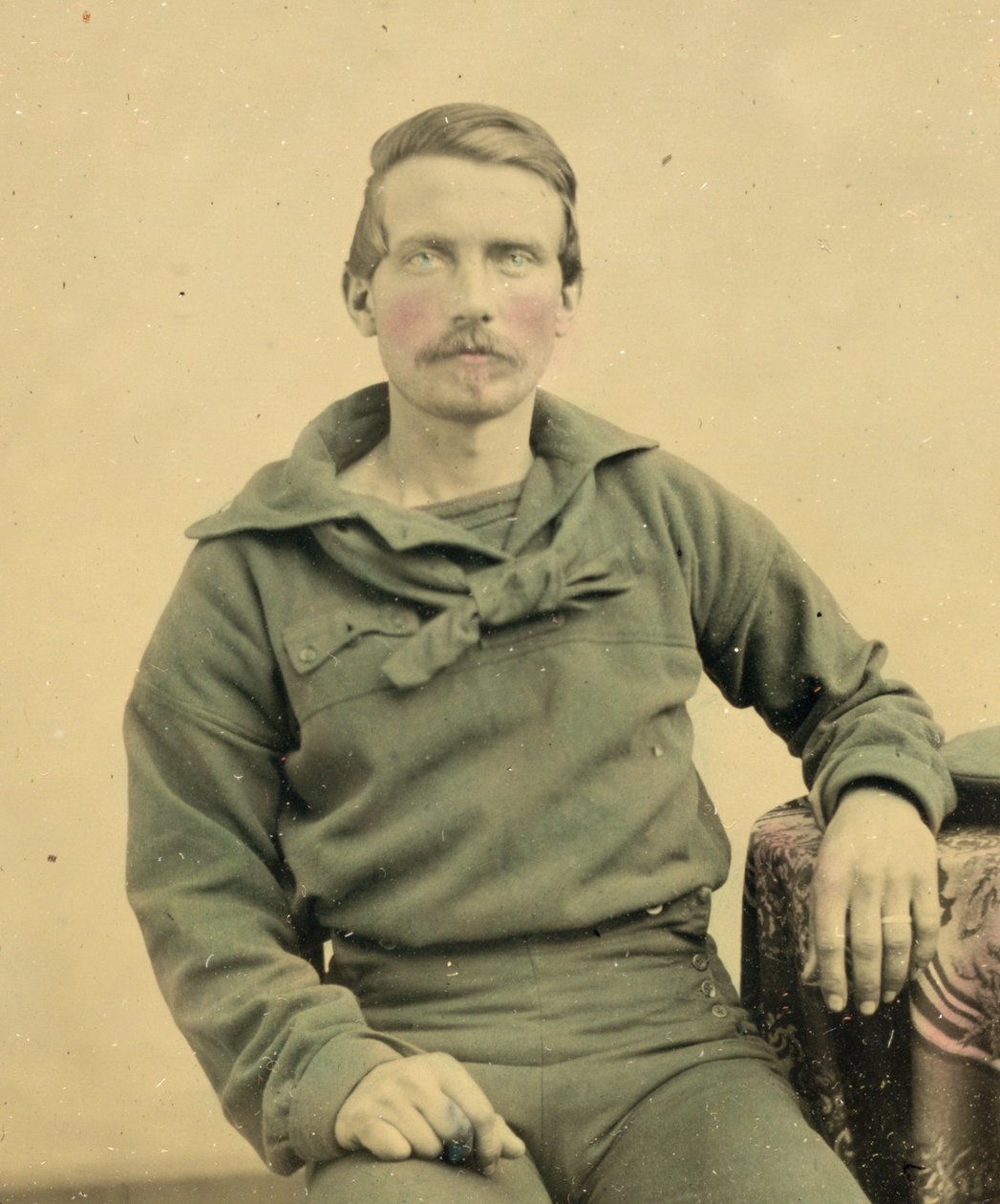 Portræt af en sømand i Union Uniform, ca. 1861 (bliktypefoto) af American Photographer
