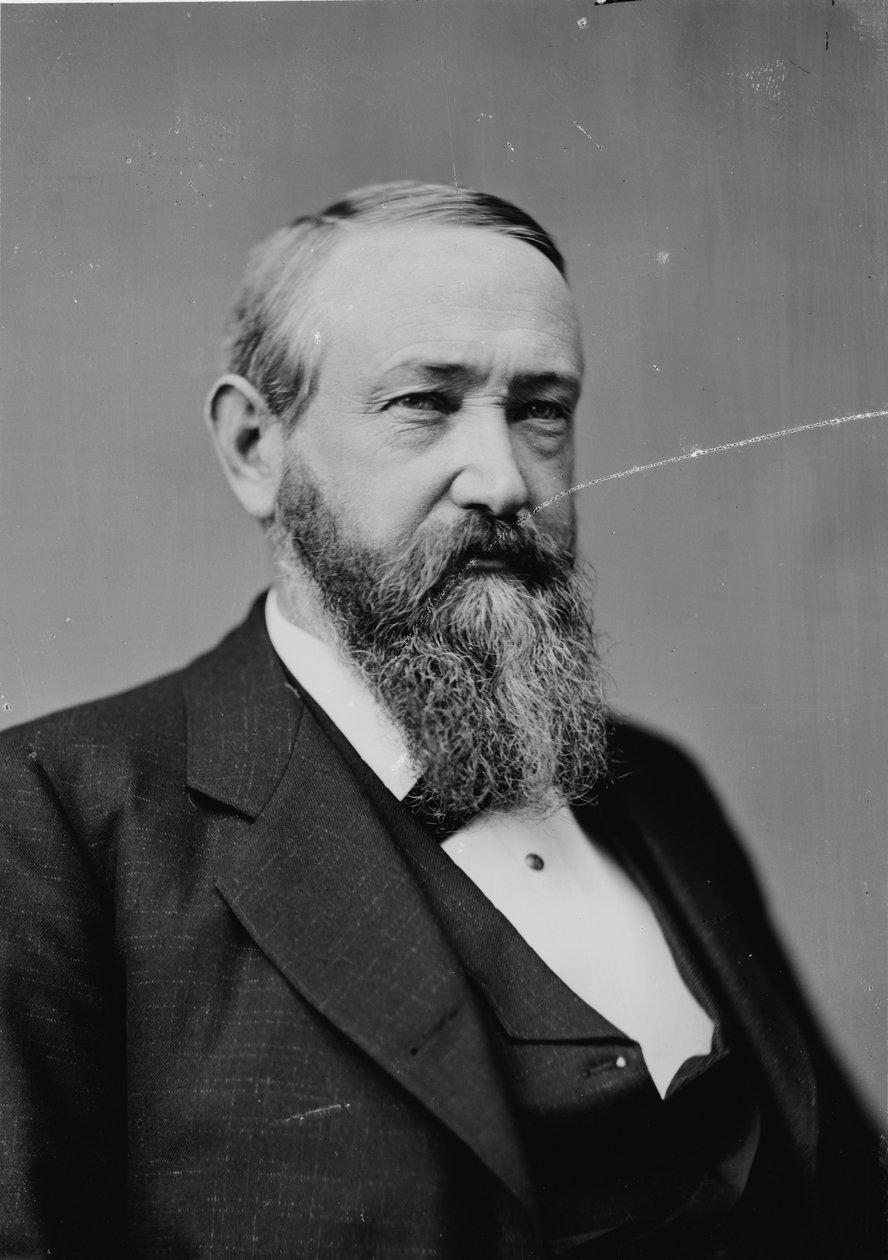 Præsident Benjamin Harrison, ca.1870-80 af American Photographer