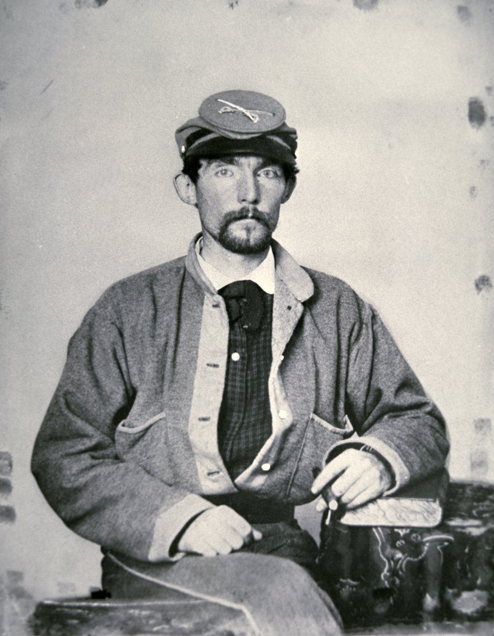 Menig John Lawson Wrenn, Confederate Army Soldier (s/h-foto) af American Photographer