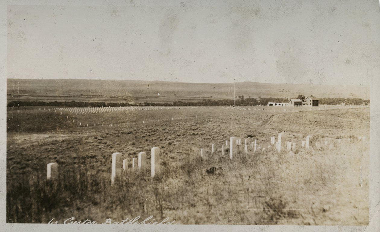 Scene ved Custer Battlefield af American Photographer