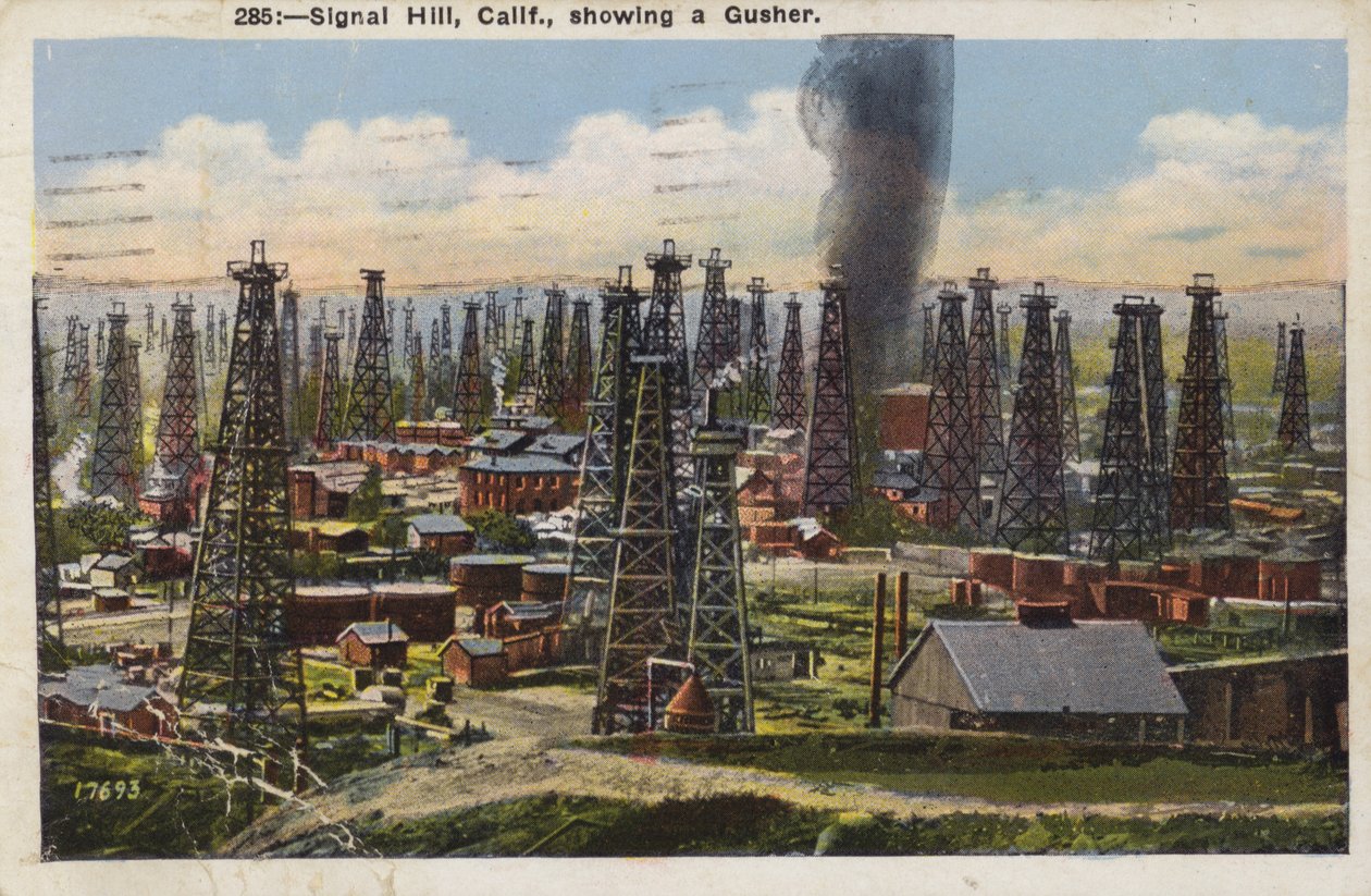Signal Hill, Californien, viser en Gusher (foto) af American Photographer