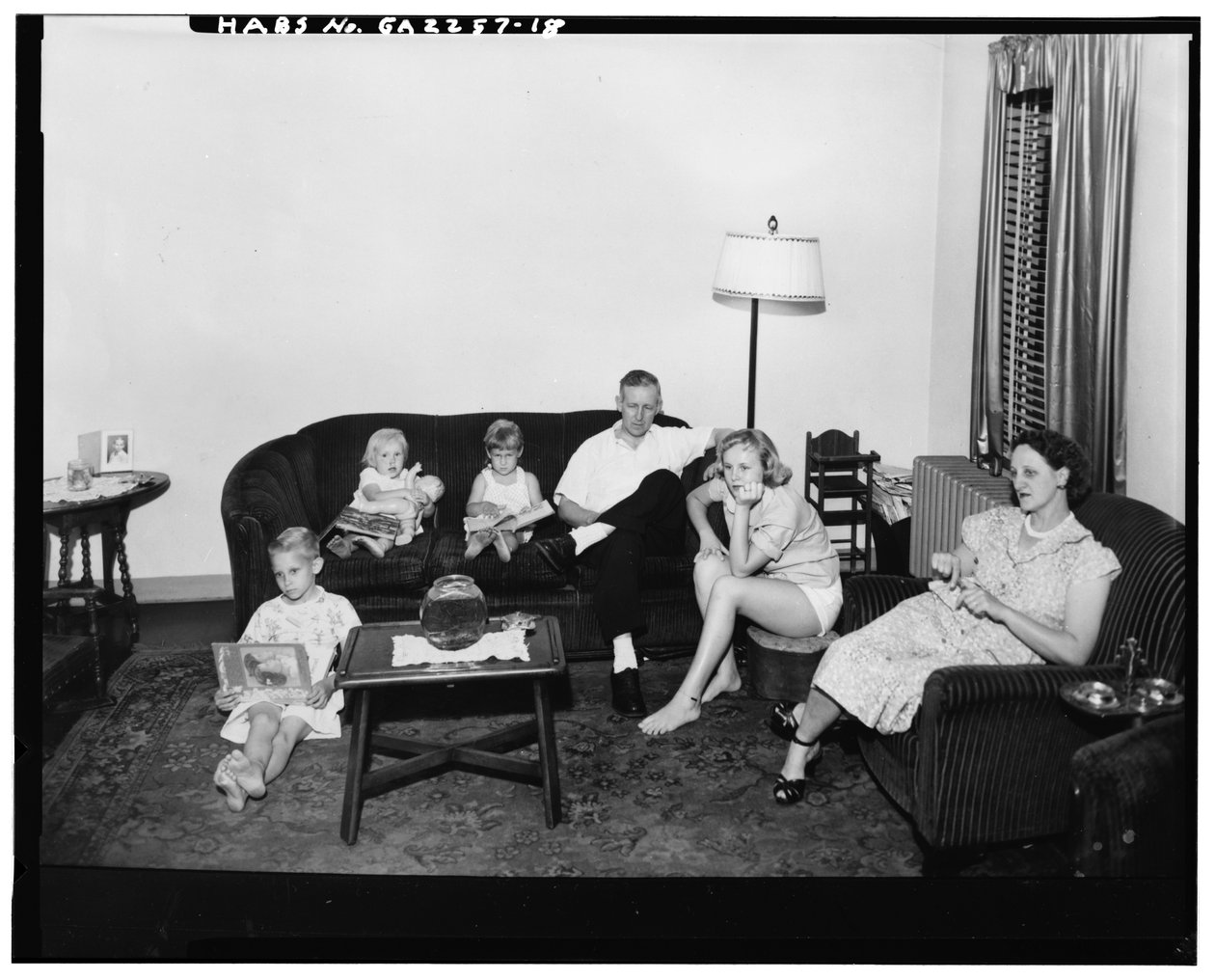 Techwood Homes (almene boliger), afgrænset af North Avenue, Parker Street, William Street & Lovejoy Street, Atlanta, Fulton County, GA, ca. 1940 (s/h-foto) af American Photographer