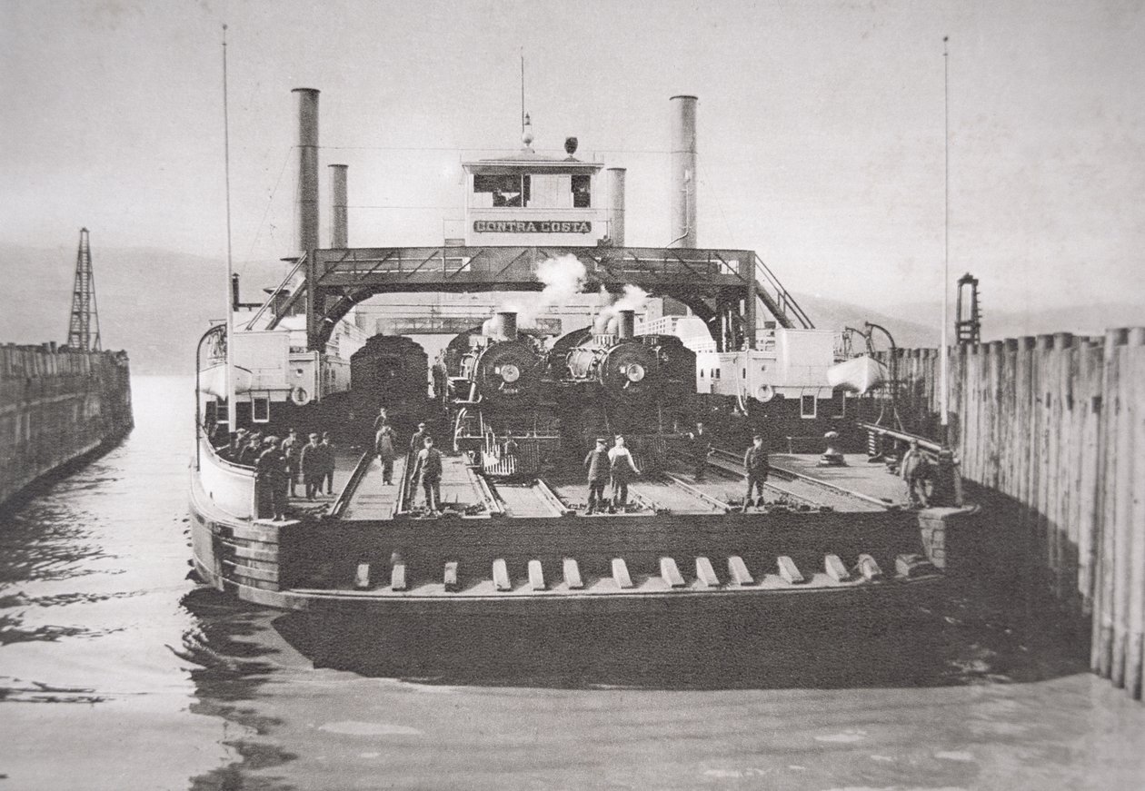 Contra Costa-færgen, ca. 1920 (s/h-billede) af American Photographer