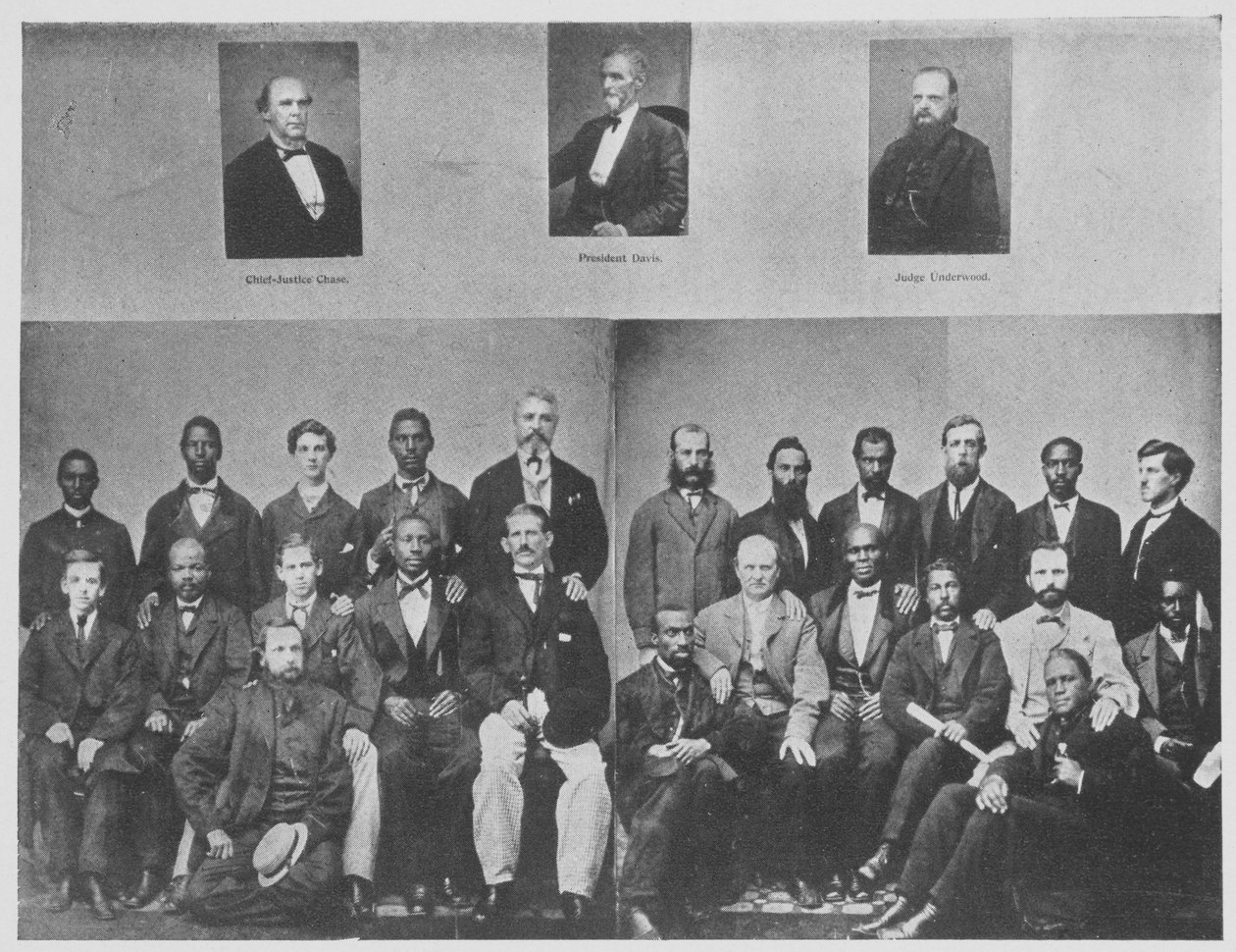 Petit-juryen indgik for at prøve præsident Jefferson Davies (s/h-foto) af American Photographer