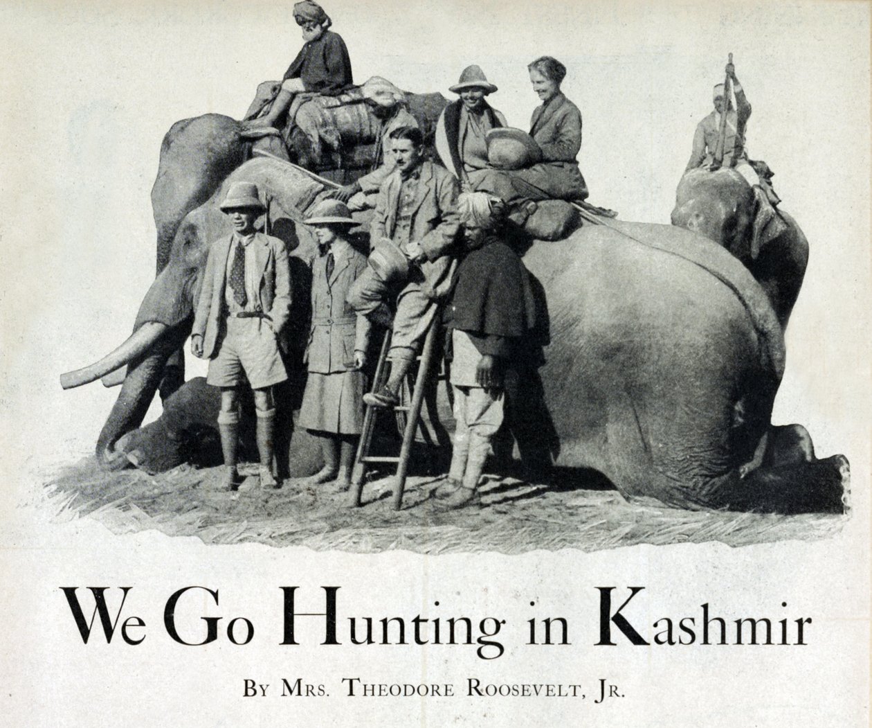 Theodore Roosevelt III og Eleanor Butler Alexander-Roosevelt på jagt i Kashmir, 1925 af American Photographer