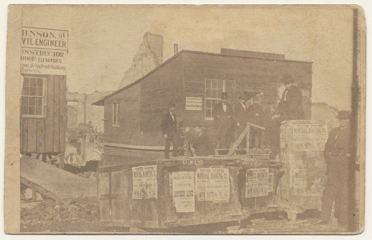 W. D. Kerfoot Block, 1871 af American Photographer