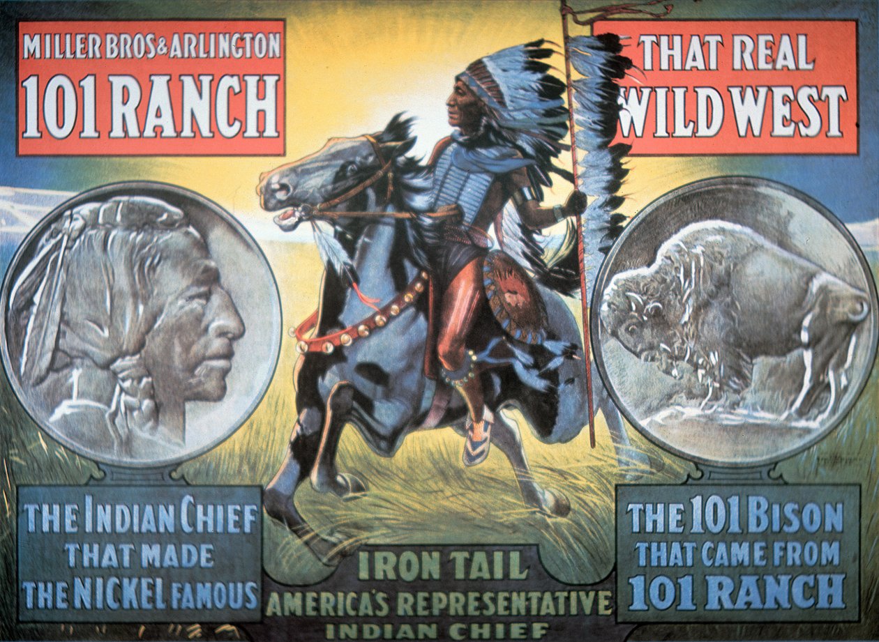 101 Ranch Wild West Show-plakat med 