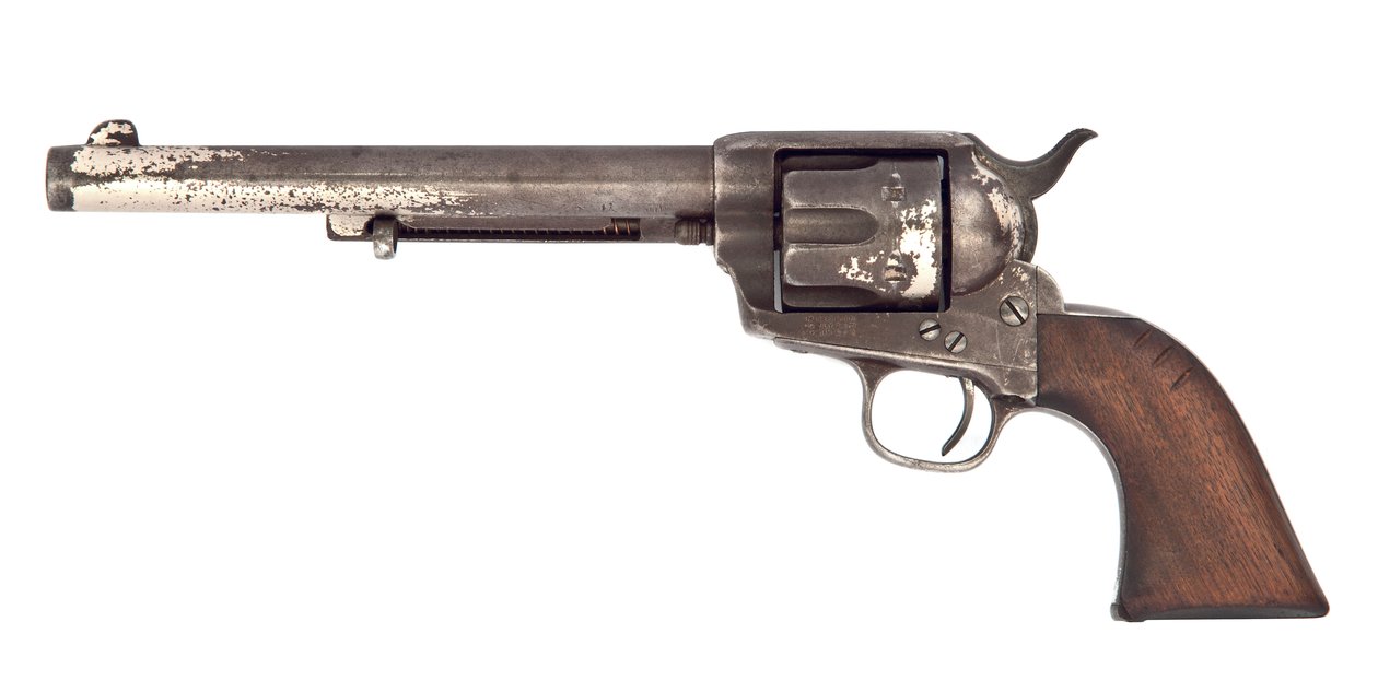 .44-40 "Model 1873" seks-skuds single-action Army revolver, af Colt, Hartford, 1881 af American School