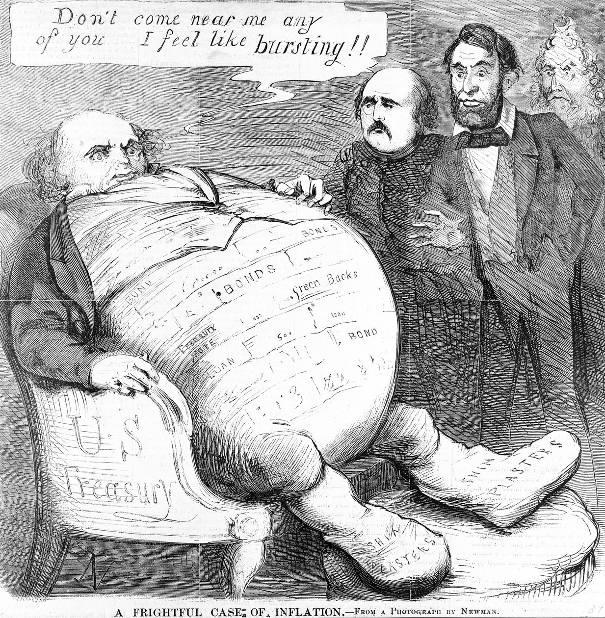 Et frygteligt tilfælde af inflation, ca. 1863 af American School