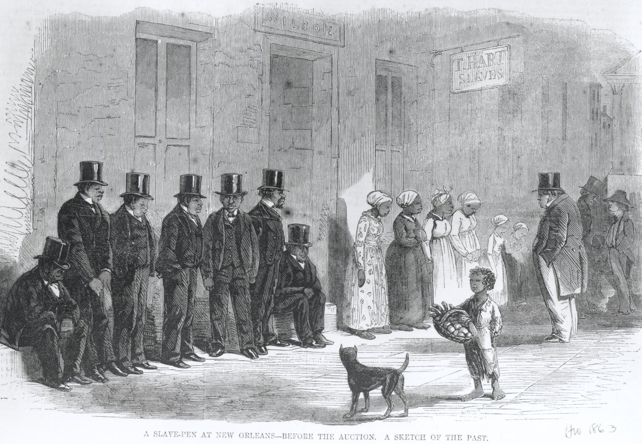 A Slave-Pen at New Orleans - Before the Auction, fra 