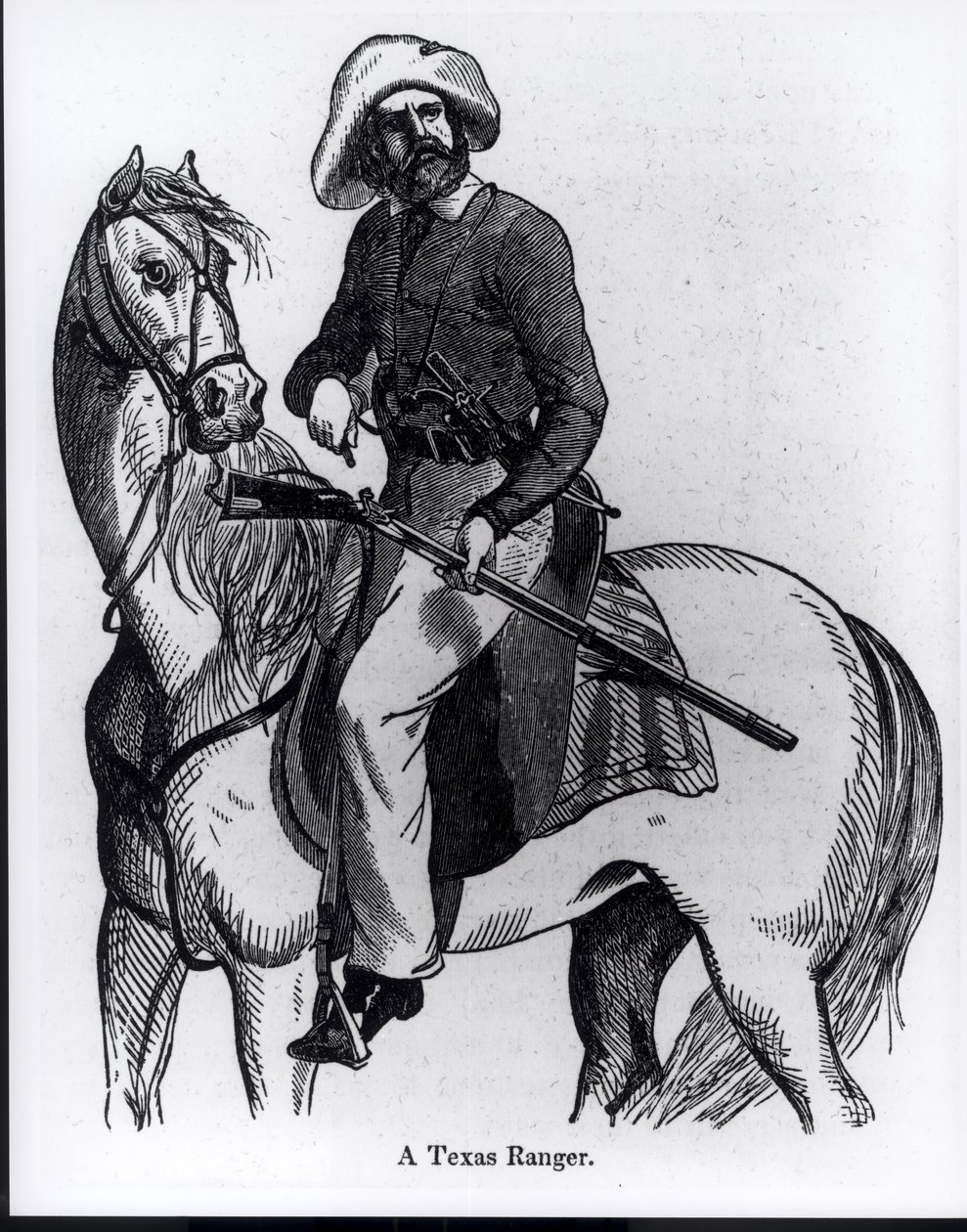 A Texas Ranger, illustration fra 