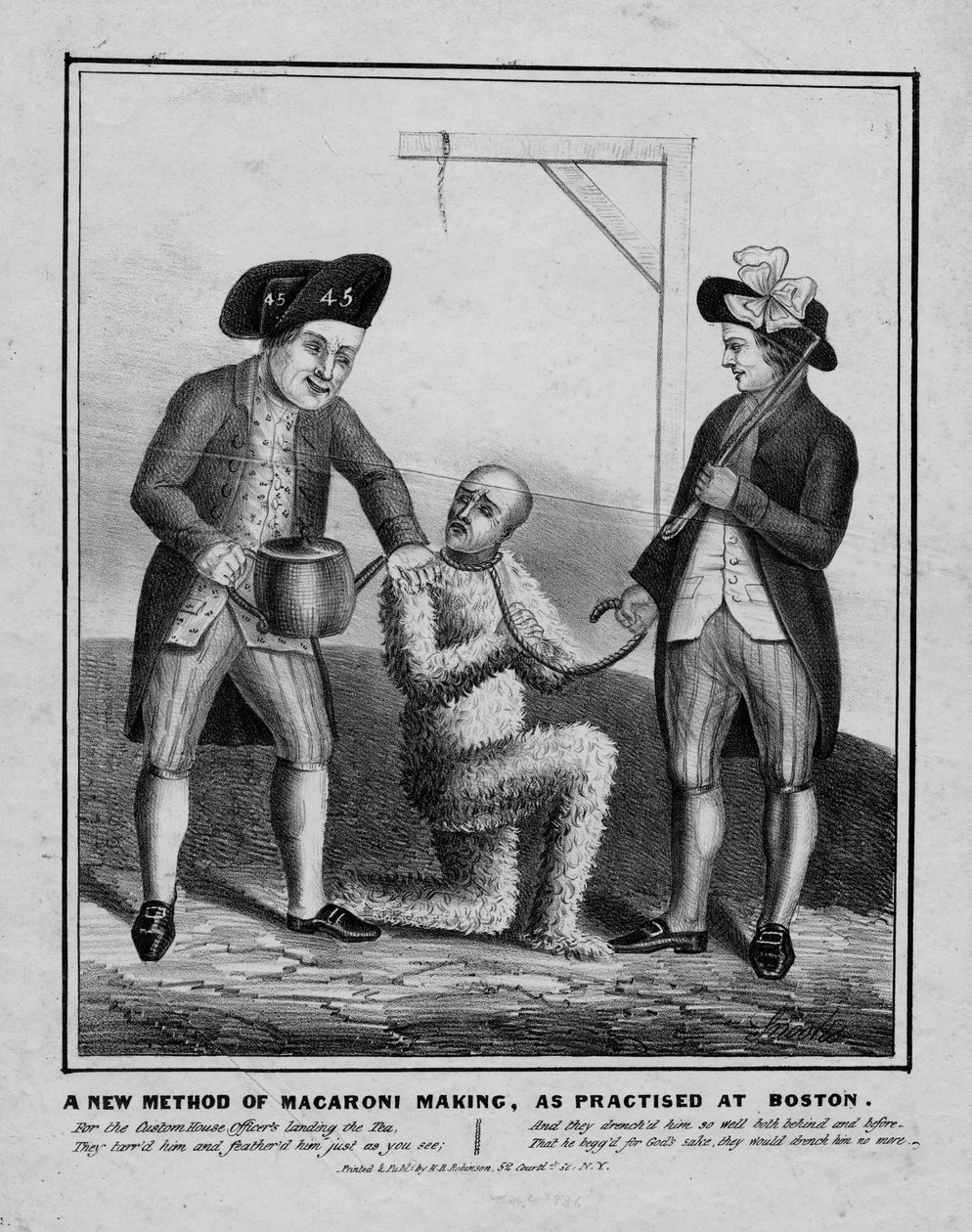 En ny metode til fremstilling af makaroni, som praktiseret i Boston, ca. 1836 af American School