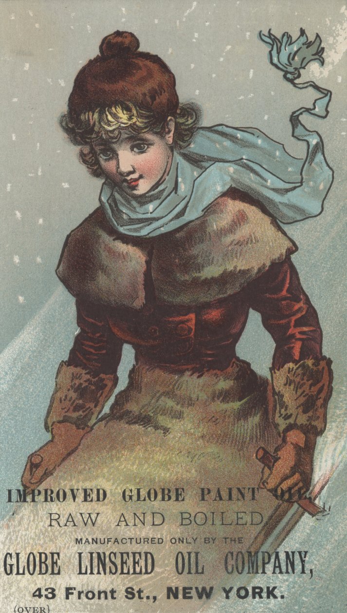Annonce for Globe Linseed Oil Company Improved Globe Paint, c.1880 af American School