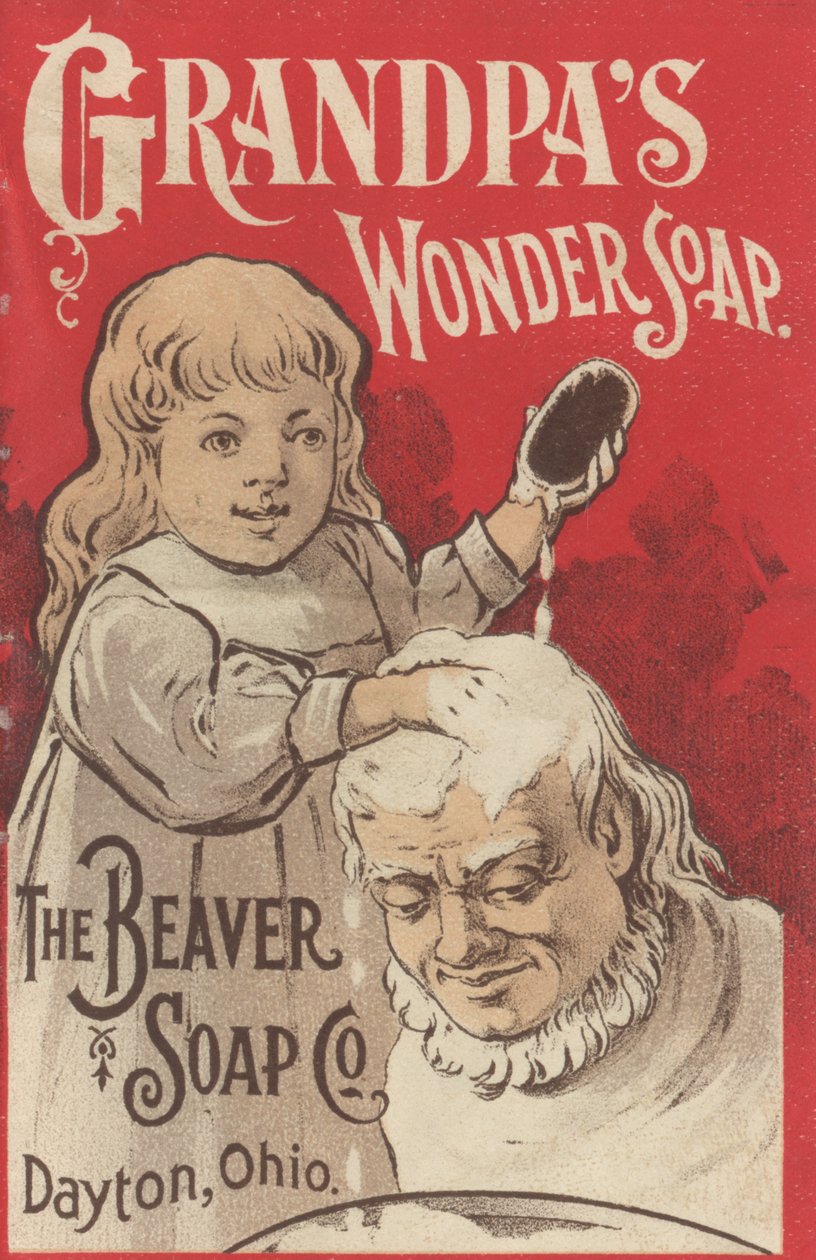 Annonce for Grandpas Wonder Soap, ca. 1898 af American School