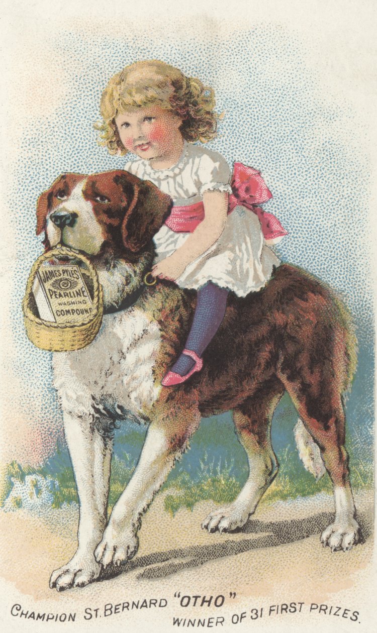Annonce for James Pyles Pearline Washing Compound, ca. 1880 af American School