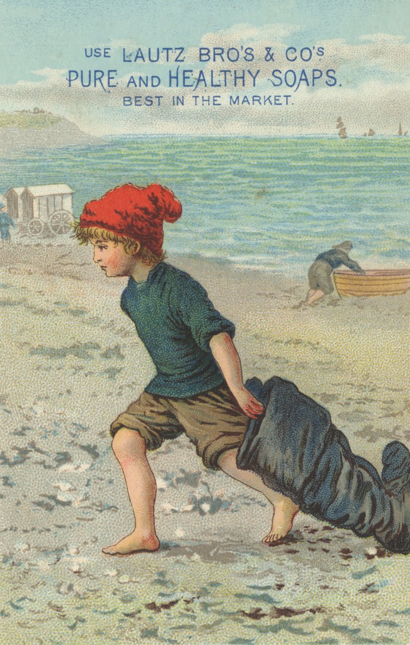 Annonce for Lautz Bros & Cos rene og sunde sæber, ca. 1880 af American School